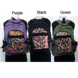 Jute and Cashmere Backpack (Nepal)