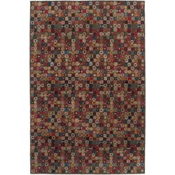 Nepalese Hand-knotted Putty Bottle Caps Wool Rug (3' x 5')