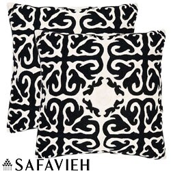 Moroccan 18-inch Embroidered Decorative Pillows (Set of 2)
