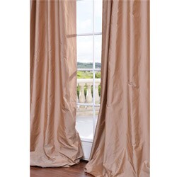 Dusty Pink Faux Silk 84-inch Curtain Panel
