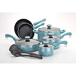 Paula Deen Signature Porcelain 12-piece Robin's Egg Cookware Set