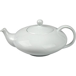 Konitz White Ceramic Large Aroma Sieve Teapot