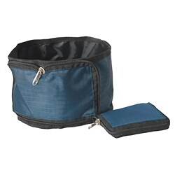 Pet Life Blue Wallet Travel Pet Bowl