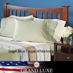 Grand Luxe Egyptian Cotton Sateen 300 Thread Count Swirl Twin-size Deep Pocket Sheet Set