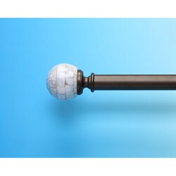 Capiz 44 to 88-inch Adjustable Curtain Rod Set