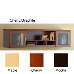 Mayline Aberdeen Glass Door Wall-mount Hutch