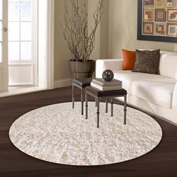 Alexa My Soft and Plush White Shag Rug (8' Round)