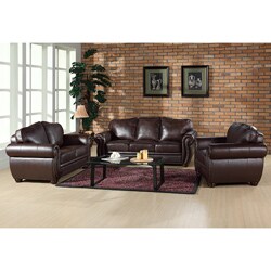 Richfield Premium Italian Leather Sofa, Loveseat, and Armchair Set