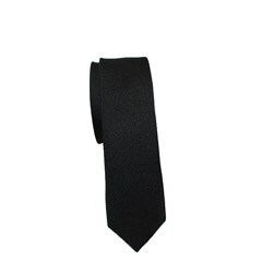 H. Luzzario & Co Black Silk Skinny Tie