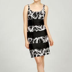 S.L. Fashions Women's Pintucked Panel Dress