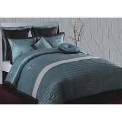 Splendor Purple and Aqua Queen-size 8-piece Comforter Set