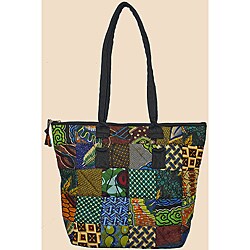 Quilted Zippered Original Patchwork Tote (Kenya)