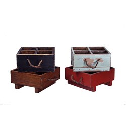 Vintage European-style Milk Crate