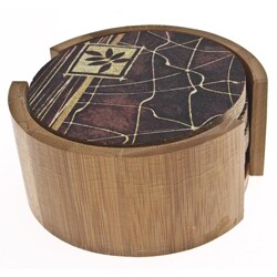 Thirstystone Sandstone 'Natural Lines' Drink Coaster Set