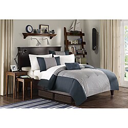 Sean Black 3-piece Twin-size Comforter Set