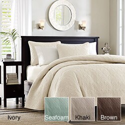 Mansfield Microfiber King-size 3-piece Coverlet Mini Set