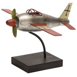 Metal Desktop Airplane Model with Display Stand