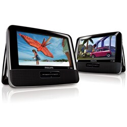  Philips PD7016 7-inch Dual Portable DVD Players (Refurbished)
