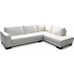 Harmony Sectional Right Top Grain Leather Sofa