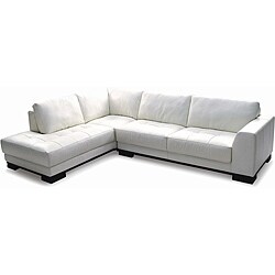 Harmony Sectional Left Top Grain Leather Sofa