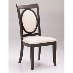 Paris Espresso Leather Dining Chairs (Set of 2)