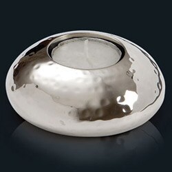 Set of 2 Pebble Tea Light Holders (India)
