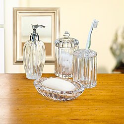 Alexandria 4-piece Crystal Bath Set