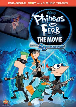 Disney Phineas And Ferb The Movie: Across The 2nd Dimension (DVD)