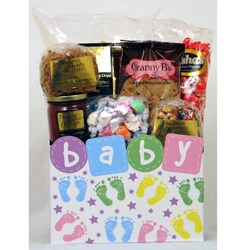Gift Techs Welcome Baby Baby Footprints Themed Gift Box