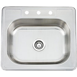 Topmount Stainless Steel Single Bowl Sink