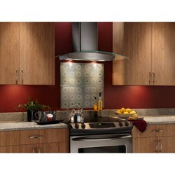 Broan 30-inch Stainless Steel and Glass Chimney Wall Hood