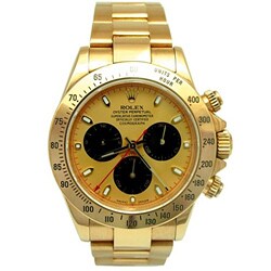 Pre-owned Rolex Men's 18K Yellow Gold Paul Newman Dial Daytona Watch