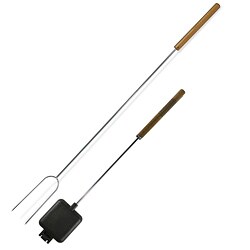 Buffalo Tools BBQ Fork and Square Pie Iron Set