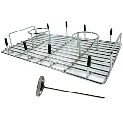 Buffalo Tools Double Chicken Cooker with Thermometer