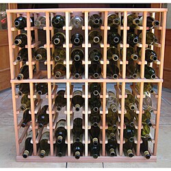 Architectural Elements Redwood 72-bottle Wine Rack