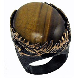 Bronze Tiger's Eye Cocktail Ring