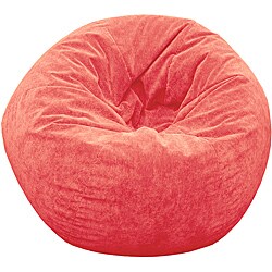Kid's Persimmon Twill Suede Beanbag