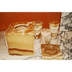 Alabaster 5-piece Ensemble Bath Accessory Set (Egypt)