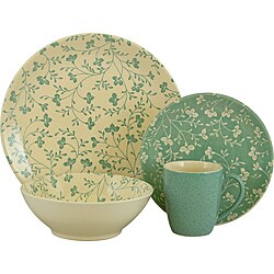 Sango Fresh Flowers Aqua 16-piece Dinnerware Set