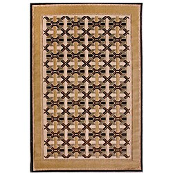 Hand-carved Alexa Alfresco Indoor/ Outdoor Sand Rugs (7'5 x 10'6) (Set of 2)