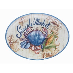 Certified International Seaside Market 16x12-inch Oval Platter