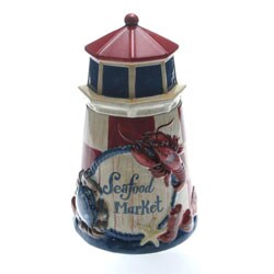 Certified International Seaside Market 3-D Lighthouse Cookie Jar