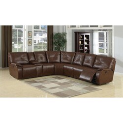 Justin 3-piece Bonded Leather Reclining Sectional