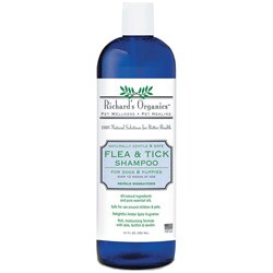 Richard's Organics Natural Flea and Tick Shampoo (12 Ounces)