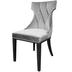 Regis Grey Velvet Chairs (Set of 2)