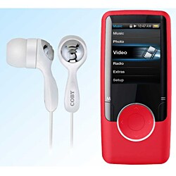 'Coby' Red 4GB 1.8-inch LCD MP3 Player