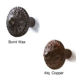 Set of 6 Recycled Iron Isabella Knobs (India)