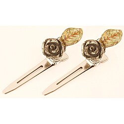 Ardent Designs Pyrite Rose Hair Clips (Set of 2)