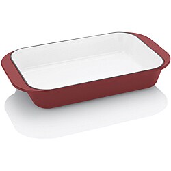 Fagor Red Enameled Cast Iron Rectangular Baker