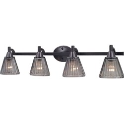 Brixton 4-light Bronze Vanity Light